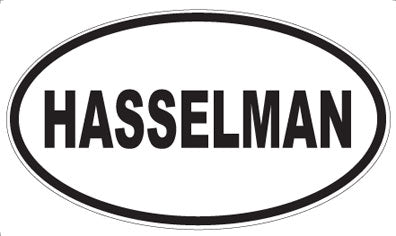 HASSELMAN - Oval Sticker