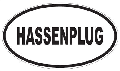 HASSENPLUG - Oval Sticker