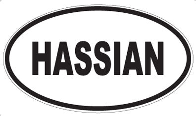 HASSIAN - Oval Sticker