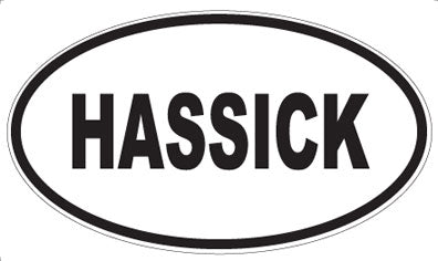 HASSICK - Oval Sticker