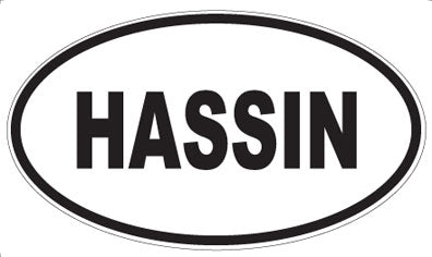 HASSIN - Oval Sticker