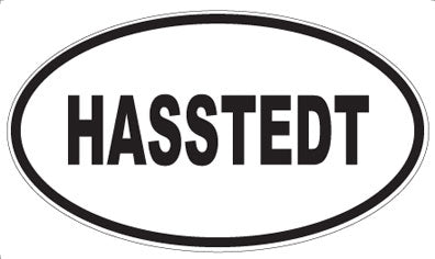 HASSTEDT - Oval Sticker