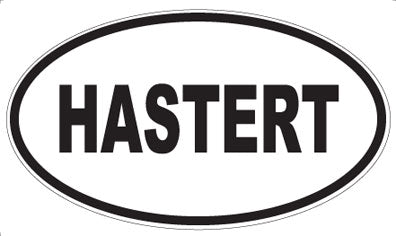 HASTERT - Oval Sticker