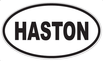 HASTON - Oval Sticker