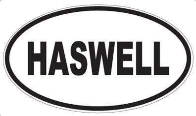 HASWELL - Oval Sticker