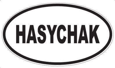 HASYCHAK - Oval Sticker