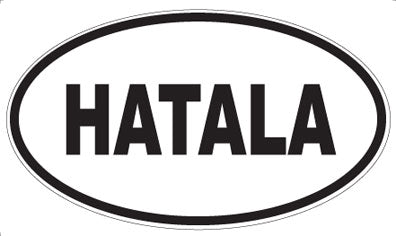 HATALA - Oval Sticker