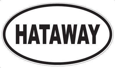 HATAWAY - Oval Sticker