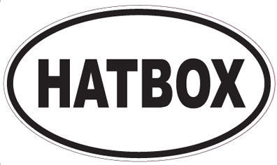 HATBOX - Oval Sticker