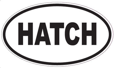HATCH - Oval Sticker