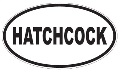 HATCHCOCK - Oval Sticker