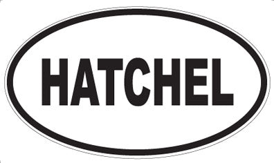 HATCHEL - Oval Sticker