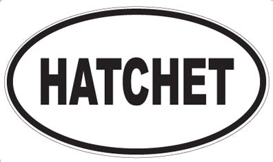 HATCHET - Oval Sticker