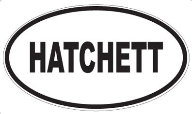 HATCHETT - Oval Sticker