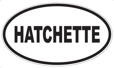 HATCHETTE - Oval Sticker
