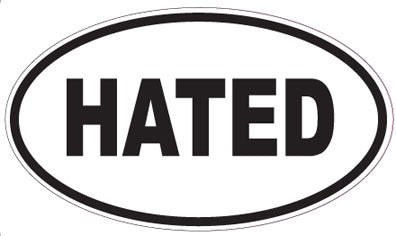 HATED - Oval Magnet