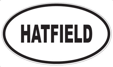 HATFIELD - Oval Sticker