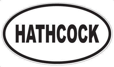 HATHCOCK - Oval Sticker
