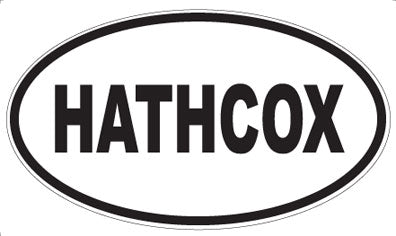 HATHCOX - Oval Sticker