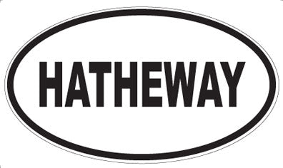 HATHEWAY - Oval Sticker