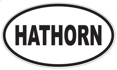 HATHORN - Oval Sticker
