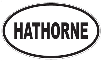 HATHORNE - Oval Sticker