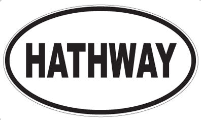 HATHWAY - Oval Sticker