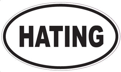 HATING - Oval Sticker
