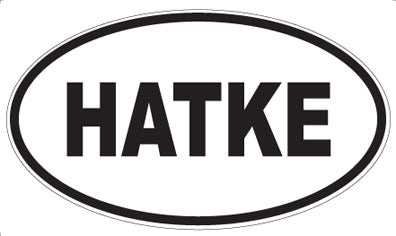HATKE - Oval Sticker