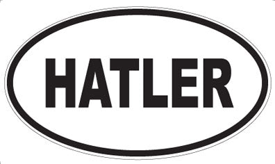 HATLER - Oval Sticker