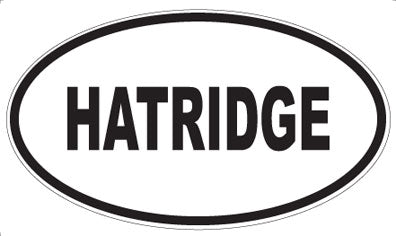 HATRIDGE - Oval Sticker