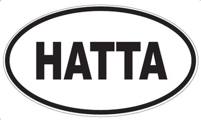 HATTA - Oval Sticker