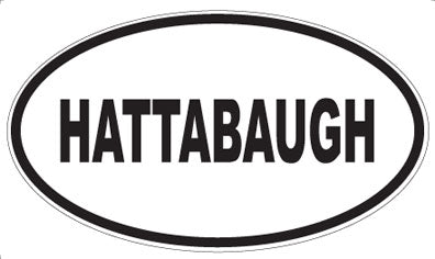 HATTABAUGH - Oval Sticker