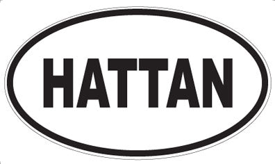 HATTAN - Oval Sticker
