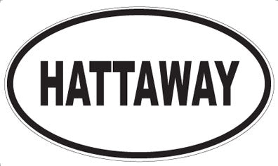 HATTAWAY - Oval Sticker