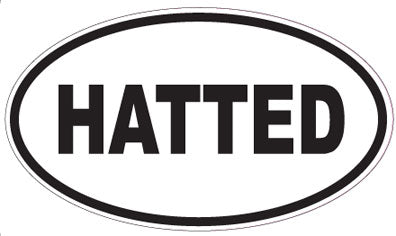 HATTED - Oval Sticker