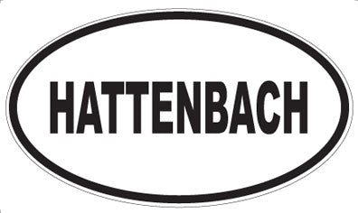 HATTENBACH - Oval Sticker