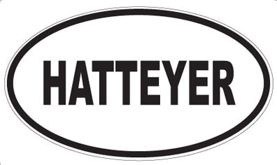 HATTEYER - Oval Sticker