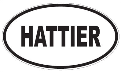 HATTIER - Oval Sticker