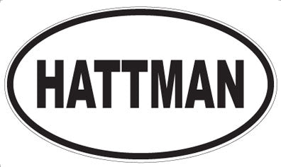 HATTMAN - Oval Sticker
