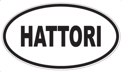 HATTORI - Oval Sticker