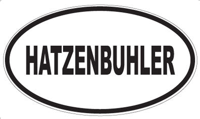 HATZENBUHLER - Oval Sticker
