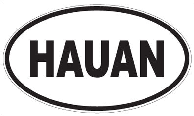HAUAN - Oval Sticker