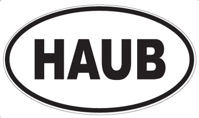 HAUB - Oval Sticker