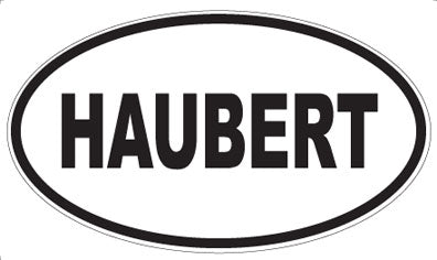 HAUBERT - Oval Sticker