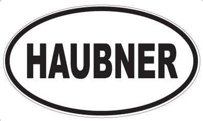HAUBNER - Oval Sticker