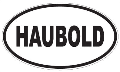 HAUBOLD - Oval Sticker
