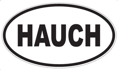 HAUCH - Oval Sticker