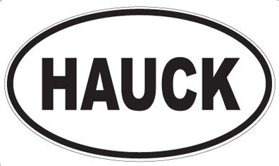 HAUCK - Oval Sticker