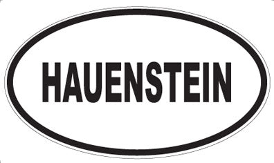 HAUENSTEIN - Oval Sticker